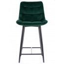 Стул барный SIGNAL CHIC H-2 Velvet Bluvel 78 зеленый/черный